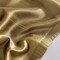 Threadmade Home Versailles Faux Silk Blackout Window Curtain, Gold - 52"W x 84"L